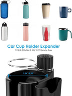 Car Cup Holder Expander Adapter for Large Water Cups,2 Drink Bottles,Cup Coffee Bottles,NATGIC 4-in-1 Cup Holders Expander fo