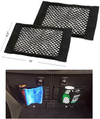 Universal Mesh Cargo Net Storage Net Wall Sticker Organizer Pouch Bag Storage Mesh Net for Car Trunk Storage Add On Organizers for Car Truck (15" x 9.5"(4 Packs))