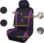 Flying Banner Car Seat Covers Front Seats and Rear Bench Mesh Fabric Rear Bench Split Polyester Cover Easy Installation SUV C