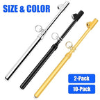 2-Pack Dual Head Tire Pressure Gauge – Heavy Duty 10-150 PSI Air Pressure Gauge with Stainless Steel Body, Metal Nozzle & Durable Plated Brass – for Cars, Trucks, Bikes, RVs (Black)