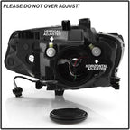 [ Model for Chevy for Malibu Hybrid/L/LS/LT/Premier 16-18 Headlight Headlamp Right Passenger Side Black-Housing Clear-Lens