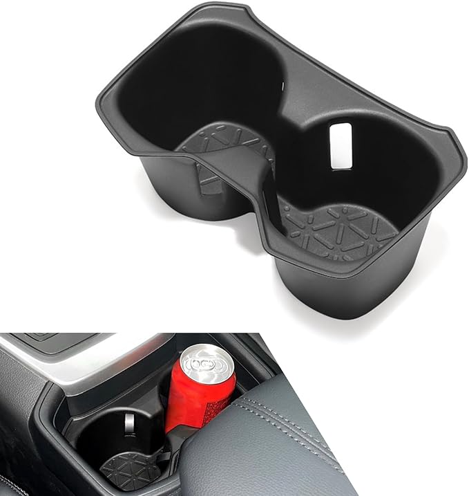 Cup Holder Insert, 3D Center Console Cup Holder Organizer, Anti-Slip Shockproof Drink Holder Liner, Compatible with 2020-2024