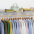 Wire Shelf Dividers - White Closet Organization & Storage Organizer - No Tool Shelf Divider for Wire Shelves - Metal Shelf Ac