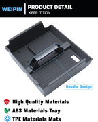 for Center Console Tray Compatible with 2025-2026 Toyota 4runner - 6th Gen 4Runner Armrest Storage Box Console Organizer ABS Materials