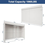 Ulif E12C Max Heavy Duty Closet Organizer System，Freestanding Clothing Rack, Adjustable Garment Rack 83" W x 16" D x 76.5" H 