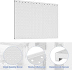 WALMANN 12 x 16 in Metal Pegboard Panels and Hooks for Garage, Tool Organizer Pegboard with Hook - Compatible with 1/8" & 1/4
