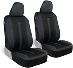 Motor Trend (2) Car Seat Covers for Front Seats with (2) Trimmable Car Floor Mats – Universal Fit Auto Accessories for Cars, 