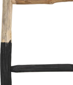 Creative Co-Op Rustic Solid Fir Wood Decorative Blanket Ladder, Natural and Dipped Black