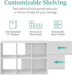 Best Choice Products 6-Cube Storage Organizer, 11in Shelf Opening, Bookcase, Display Shelf, Customizable w/ 3 Removable Back 
