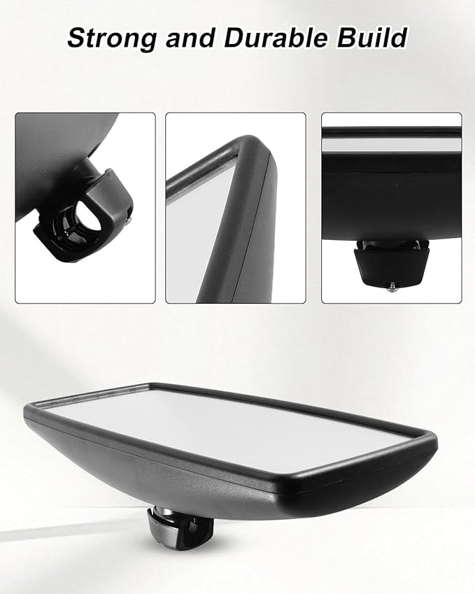 Upper Door Mirror Compatible with International Durastar Workstar Prostar Lonestar 2002–2023, Truck Main Rear View Mirror, Universal Left & Right, Wide Angle