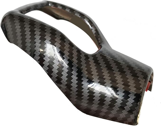 ruihe Car Gear Shift Knob Cover Carbon Fiber Color Sticker Trim Fit for Ford Focus Fiesta Fusion Escape C-Max Transit-150 Tra