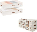torageWorks Extra Large Under Bed Storage Containers with 6-Pack Bed Sheet Organizers and Storage