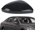 DERI Passenger Side Mirror Cap Compatible with Volkswagen Jetta 2019 2020 2021 2022 2023 2024 2025, Right Side Mirror Cover fit for VW Jetta US Version Without Turn Signals, Glossy Black