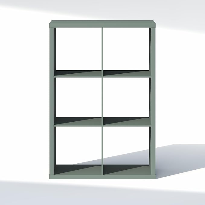 Furinno Cubic Closet Organizers and Storage, 6-Cube Closet Organizer, Open Shelf Closet Storage, Extra Thick Frame for Wardro
