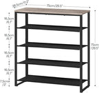 HOOBRO Shoe Rack, 5 Tier Shoe Storage Organizer with 4 Oxford Fabric Shelves and Top Panel, Holds 16-20 Pairs of Shoes, for E