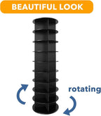 SpaceAid 9 Tier Rotating Shoe Rack Tower, Spinning Shoe Display Lazy Susan, Revolving 360 Shoe Rack Storage Round Carousel, V