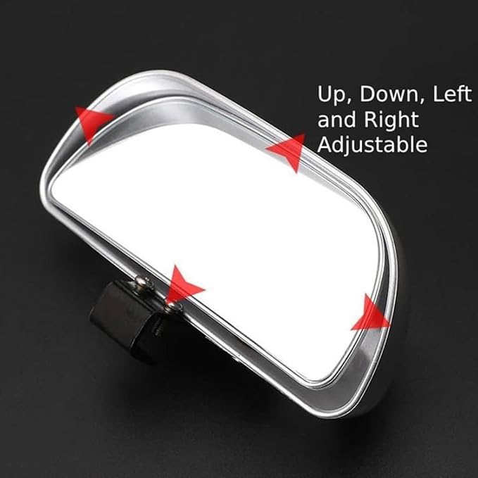 Blind Spot Mirror, Wide Angle HD Glass Rearview Mirror Adjustable Universal for Cars SUV and Trucks, 5.7inch*2.5inch