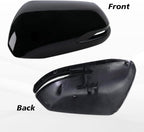Left and Right Side Mirror Cap Covers With Trun Signal Compatible With 2017-2022 Honda CR-V CRV,2016-2022 Honda HRV HR-V Side Outer Rearview Wing Mirror Cap Black Replace#76201-T1W-A01(2PC)