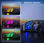 Car LED Lights Interior, LED Lights for Car Accessories Interior with Remote Control, Truck Inside Lights with DIY Mode and Music Mode, Ambient Lighting for Cars SUVs Trucks with Car Charger, DC 12V
