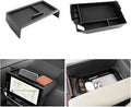 LUWU 2025 2026 Sienna Accessories for 2025 2026 Toyota Sienna Accessories Dashboard Storage Tray Center Console Organizer, Armrest Console Tray Storage Box Black 2-Pack (ONLY for 12.3-INCH Screen)