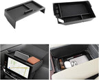 LUWU 2025 2026 Sienna Accessories for 2025 2026 Toyota Sienna Accessories Dashboard Storage Tray Center Console Organizer, Armrest Console Tray Storage Box Black 2-Pack (ONLY for 12.3-INCH Screen)