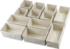 Fordonral Drawer Organizer Clothes, Foldable Fabric Dresser Organizer Closet Organizers and Storage Box for Underwear,Folded 