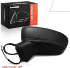 A-Premium Driver Side Power Door Mirror - Compatible with Mazda 3, 3 Sport, 2014 2015 2016 - Non-Heated Manual Folding Black 
