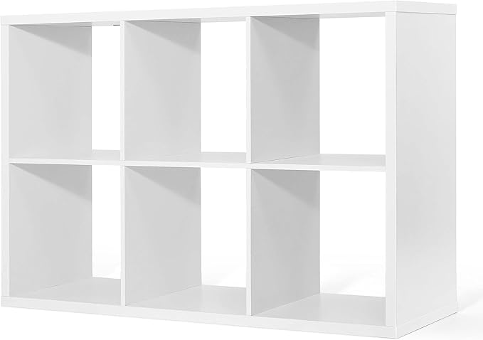 CAPHAUS Sturdy Room 13-Inch Cube Storage Organizer Shelf, with Extra Thick Exterior Edge, Open Storage Shelf Divider, Bookcas