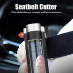 Car Flashlight Solar Flashlight, Window Breaker & Seat Belt Cutter, Multi-Function Torch Tool Magnetic LED COB Work Light wit