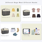 BAGAIL 8 Set/9 Set Packing Cubes Luggage Packing Organizer for Travel, Suitcase Packing Bags for Travel Accessories