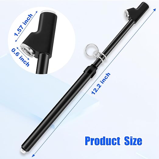 2-Pack Dual Head Tire Pressure Gauge – Heavy Duty 10-150 PSI Air Pressure Gauge with Stainless Steel Body, Metal Nozzle & Durable Plated Brass – for Cars, Trucks, Bikes, RVs (Black)