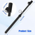 10-Pack Dual Head Tire Pressure Gauge – Heavy Duty 10-150 PSI Air Pressure Gauge with Stainless Steel Body, Metal Nozzle & Durable Plated Brass – for Cars, Trucks, Bikes, RVs (Black)