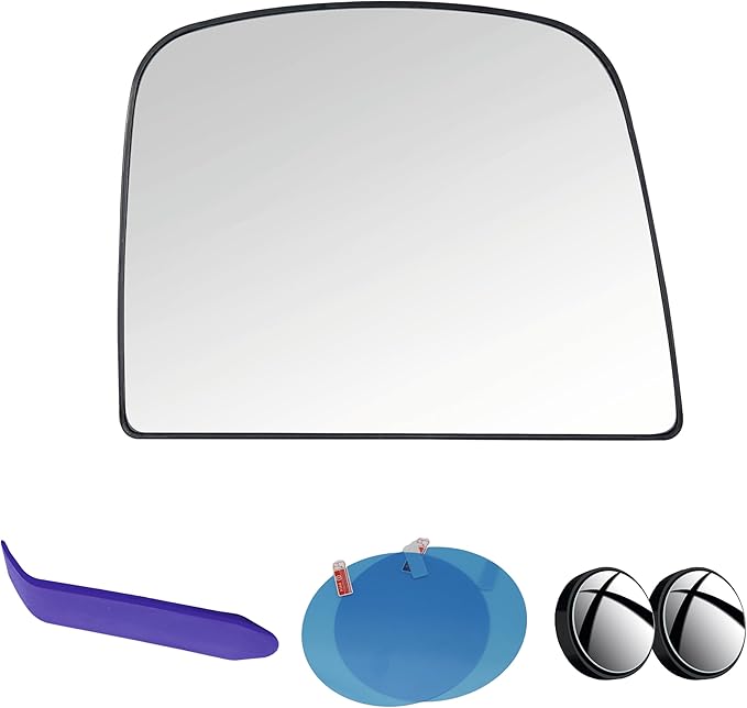 EAP Passenger Side Mirror Glass Compatible with GMC Savana 1500 2008-2014, Savana 2500 3500 2008-2021, Chevrolet Express 1500 2008-2014, Express 2500 3500 2008-2021, Heated, 19207172 19207176