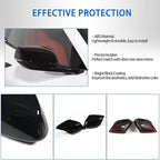 Door Rear View Mirror Cover Cap Compatible with Chevrolet Corvette C8 2020-2026, ABS Side View Mirror Cover, Auto Door Rearview Mirror Protective Trim Cap 2Pcs (Bright Black)