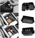 LUWU 2026 Palisade Accessories for 2026 Hyundai Palisade Accessories Palisade LX3 Lower Center Console Organizer, Armrest Console Tray Storage Box Black 3-Pack (Only for 7-Seat)