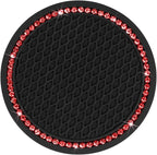 eing Bling Auto Steering Wheel Desk, Laptop,Tablet, Notebook Car Travel Table, Food Eating Hook On Steering Wheel Tray, for Constant Travelers, Fits Most Vehicles Steering Wheels,Red