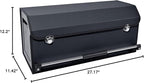 XCF Car Organizer Trunk, Durable Collapsible Leather Trunk Organizer with Lid and Sturdy Handle, Auto Cargo Storage Compartment