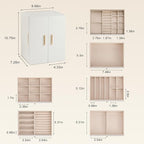 Dajasan Large Jewelry Organizer Box, Jewelry Boxes for Women Girls, 6-Tier Jewelry Storage Organizer with Mirror for Necklace