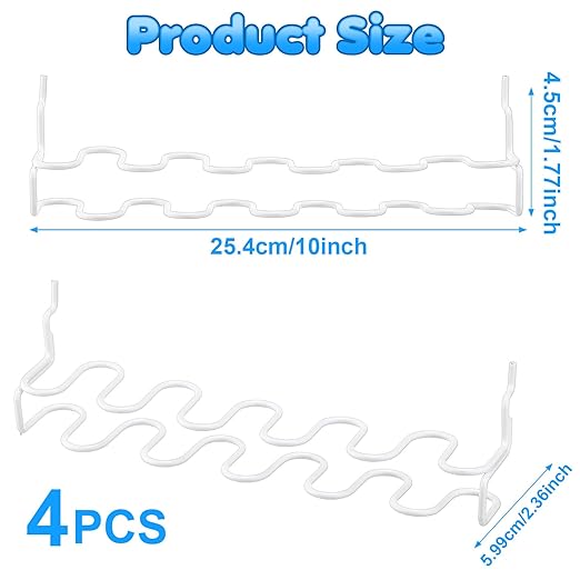 Hanaive 4 Pieces Pegboard Pliers Holder, Holds 11 Plier Per Rack, Steel Pegboard Hooks Pliers Peg Board Organizer Accessories
