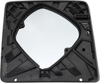 TRQ Driver Side Upper Mirror Glass Clear Snap On Compatible with 2008-2016 Ford F-250 Super Duty F-350 F-450 F-550 FO1324152