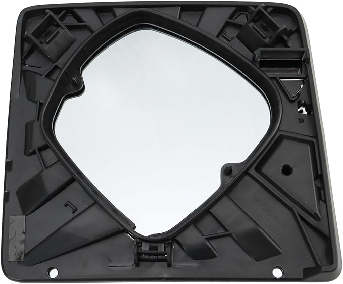 TRQ Driver Side Upper Mirror Glass Clear Snap On Compatible with 2008-2016 Ford F-250 Super Duty F-350 F-450 F-550 FO1324152