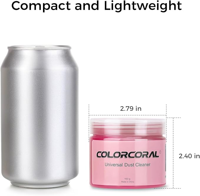 COLORCORAL Cleaning Gel 2Pack for Office Products Cleaning,Keyboard Cleaner Dust Clean Gel for Car Interior Cleaning,Car Putt