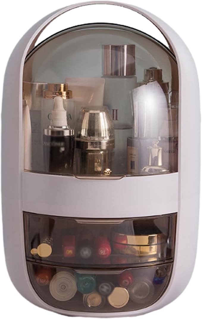 Makeup Storage,Skincare Organiser, Makeup Storage ，Skincare Organiser ， Display Boxes, Organizer with Portable Handle, Waterp