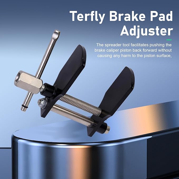Car Brake Caliper Compression Tool, Heavy-duty Disc Brake Pad Disassembly Spreader, Piston Inner Pad Compressing Device, Port