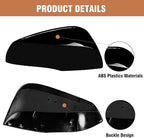Moonlinks Compatible with Toyota RAV4 2019 2020 2021 2022 2023 2024 Right Side Mirror Cover Replacement, Glossy Black Right Passenger Side Door Rearview Mirror CapTrim for RAV4 RH