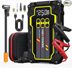 Jump Starter 4000A 12V Car Battery Booster Pack (Up to 7.0L Gas, 5.5L Diesel), Portable Power Bank with Air Compressor,