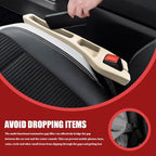 2PCS No Drop Seat Guard, Car Seat Gap Filler, Multi-Function Car Side Gap Filler for Prevent Items Falling, Universal Auto Blocker Between Seats Auto Organizer Accessories for Most Cars