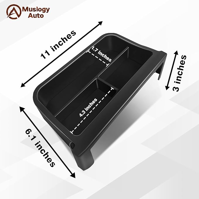 Muslogy Dashboard Storage Organizer Fits For 2020-2025 2026 Toyota Corolla & 2022-2026 Corolla Cross Accessories Non-Slip Insert Behind Screen for 8-inch Touch Screen (Black)