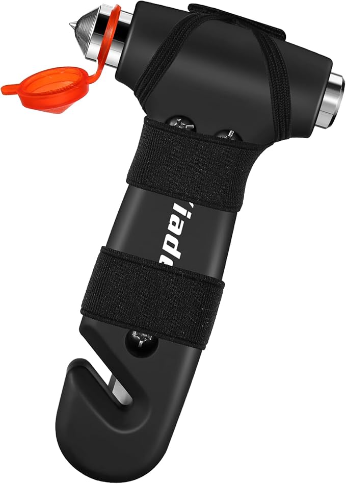 Car Safety Hammer, 3-in-1 Emergency Escape Tool with Window Breaker and Seat Belt Cutter, Safety Emergency Car Escape Tool fo