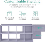 Best Choice Products Kids Bookcase 8-Cube Storage Organizer, 11in Shelf Opening, Bookshelf, Toy Storage, Customizable w/ 3 Re